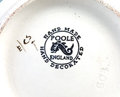 Traditional Poole jug (marks)
