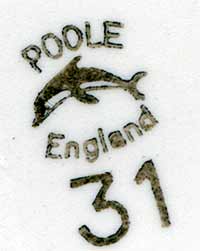 Blue banded Poole pot (mark)