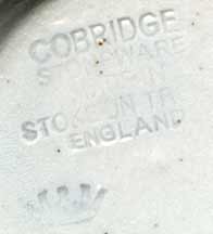 Long-necked Cobridge glaze effect vase (mark)