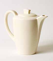 White Poole coffee jug