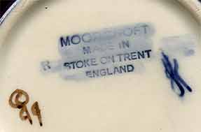 Moorcroft dish (mark)