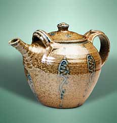 Salt glazed teapot