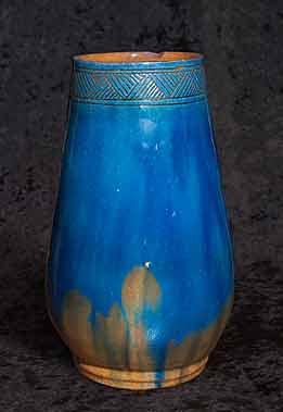 Blue E B Fishley vase