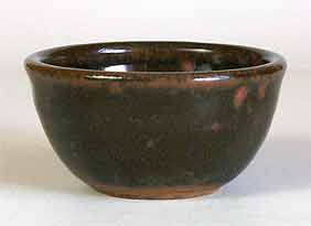 Tenmoku glazed Aylesford bowl