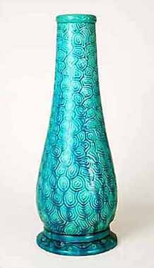 Tall Burmantofts vase