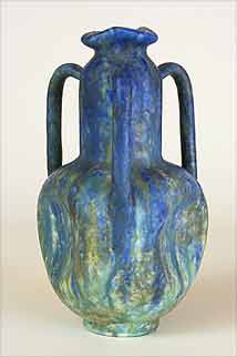 Three-handled Bretby vase
