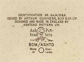 Ashtead Guinness ashtray (mark)
