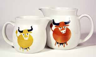 Two cow jugs
