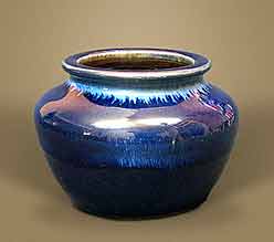 Electric blue pot
