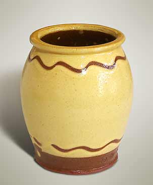 Small slipware jar