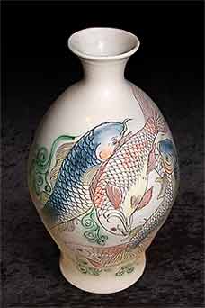 Adrian Brough fish vase
