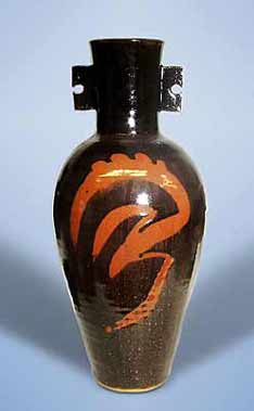 Alan Brough vase with lugs