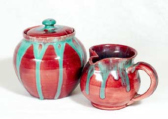 Fishley Holland jug and bowl