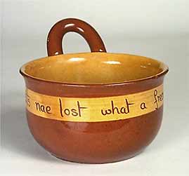 Handled Watcombe bowl