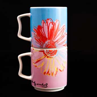 Pair of Warhol mugs (stacked 2)